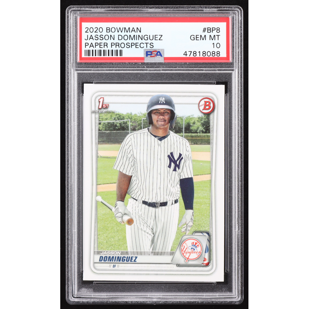 Jasson Dominguez 2020 Bowman Prospects #BP8 RC (PSA 10) at PristineAuction.com