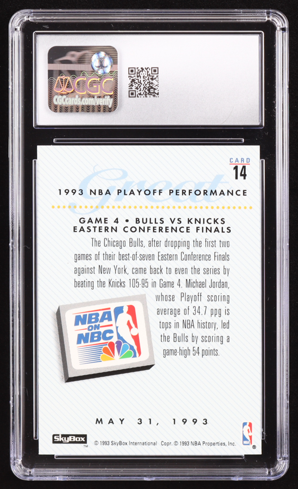 Michael Jordan 1993-94 SkyBox Premium #14 (CGC 10) at PristineAuction.com Michael Jordan 1993-94 SkyBox Premium #14 (CGC 10) at PristineAuction.com