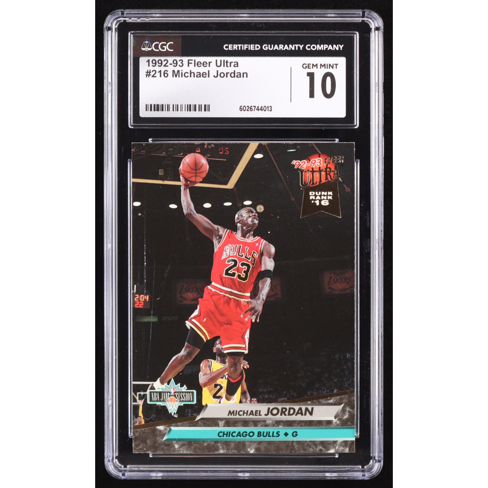 Michael Jordan 1992-93 Ultra #216 (CGC 10) at PristineAuction.com