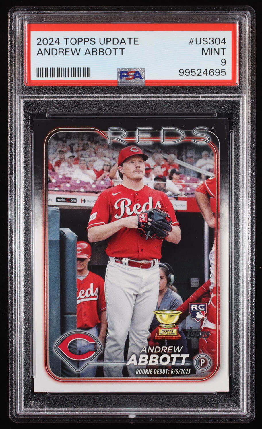 Andrew Abbott 2024 Topps Update #US304 RC (PSA 9) at PristineAuction.com Andrew Abbott 2024 Topps Update #US304 RC (PSA 9) at PristineAuction.com