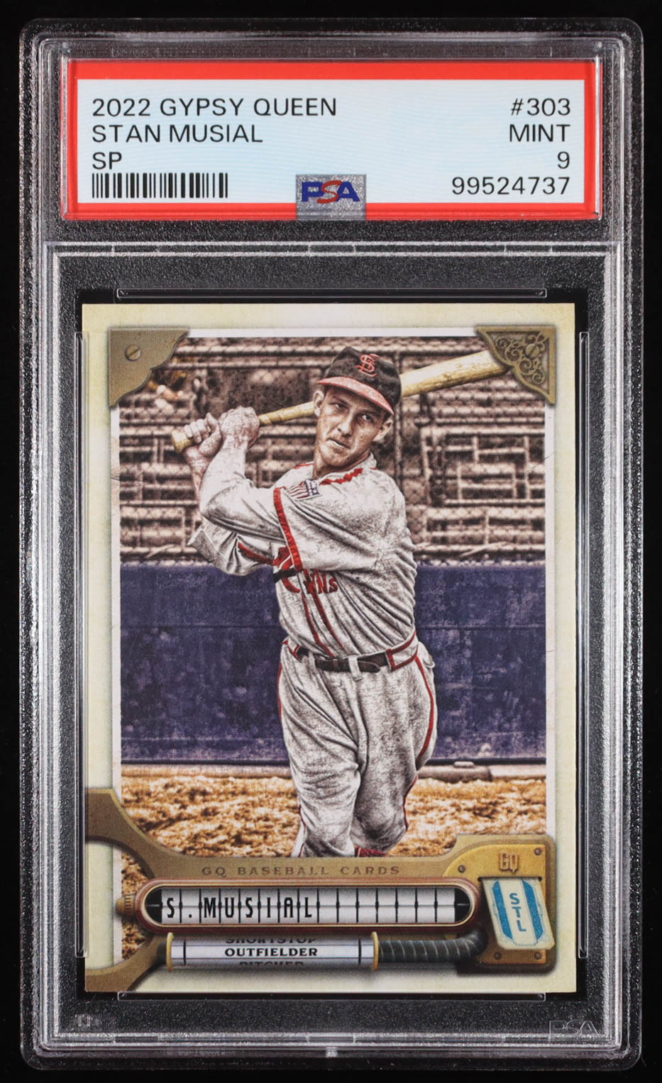 Stan Musial 2022 Gypsy Queen SP #303 (PSA 9) at PristineAuction.com Stan Musial 2022 Gypsy Queen SP #303 (PSA 9) at PristineAuction.com
