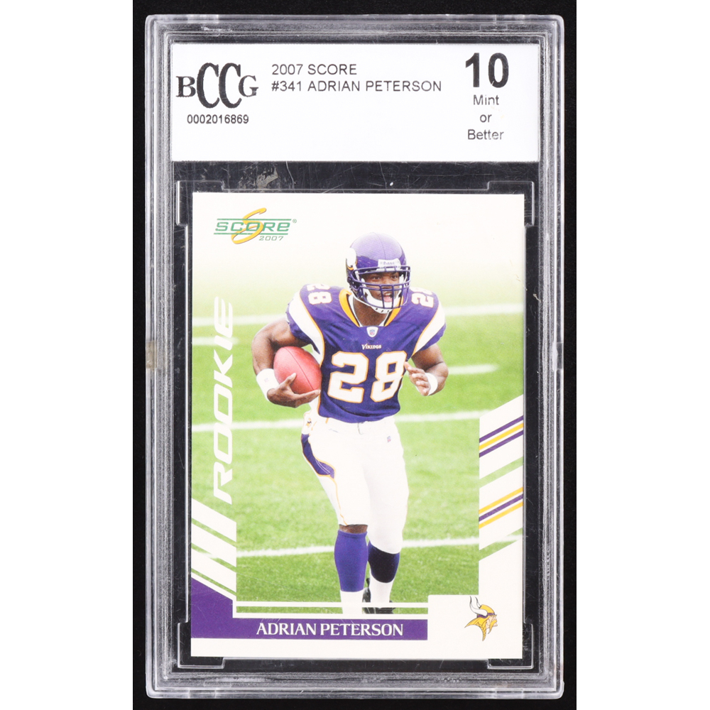 Adrian Peterson 2007 Score #341 RC (BCCG 10) at PristineAuction.com