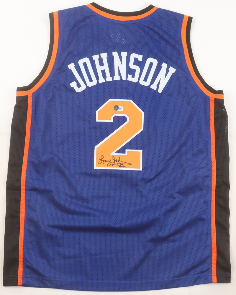 Larry Johnson Signed Jersey (Beckett) at PristineAuction.com Larry Johnson Signed Jersey (Beckett) at PristineAuction.com