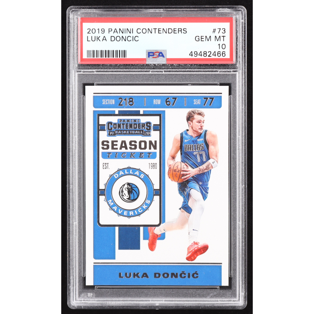 Luka Doncic 2019-20 Panini Contenders #73 (PSA 10) at PristineAuction.com