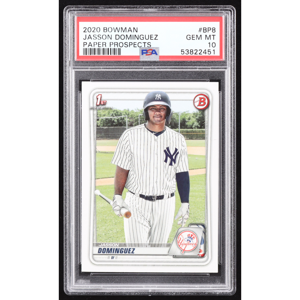 Jasson Dominguez 2020 Bowman Prospects #BP8 RC (PSA 10) at PristineAuction.com