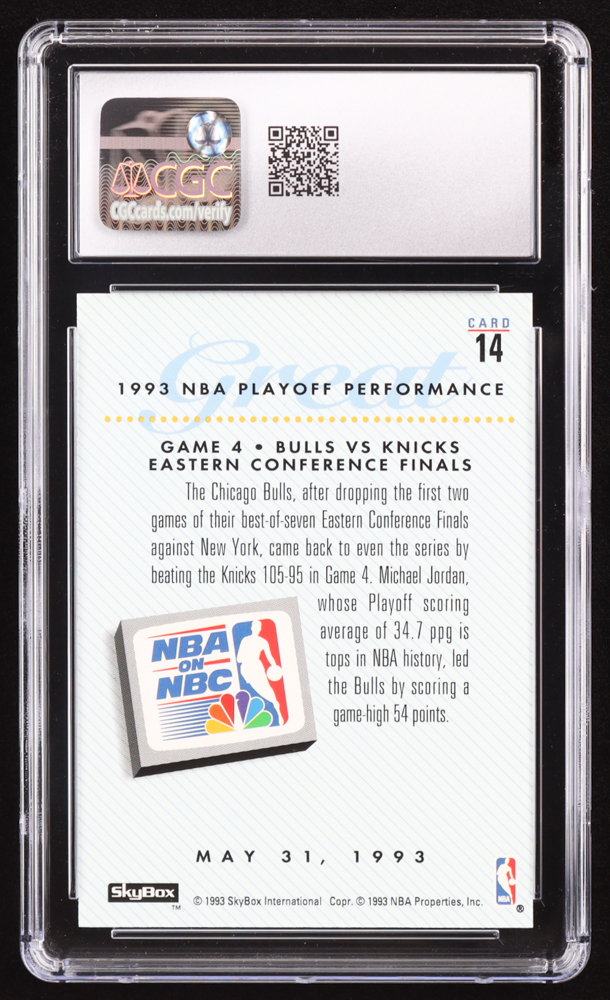 Michael Jordan 1993-94 SkyBox Premium #14 (CGC 10) at PristineAuction.com Michael Jordan 1993-94 SkyBox Premium #14 (CGC 10) at PristineAuction.com
