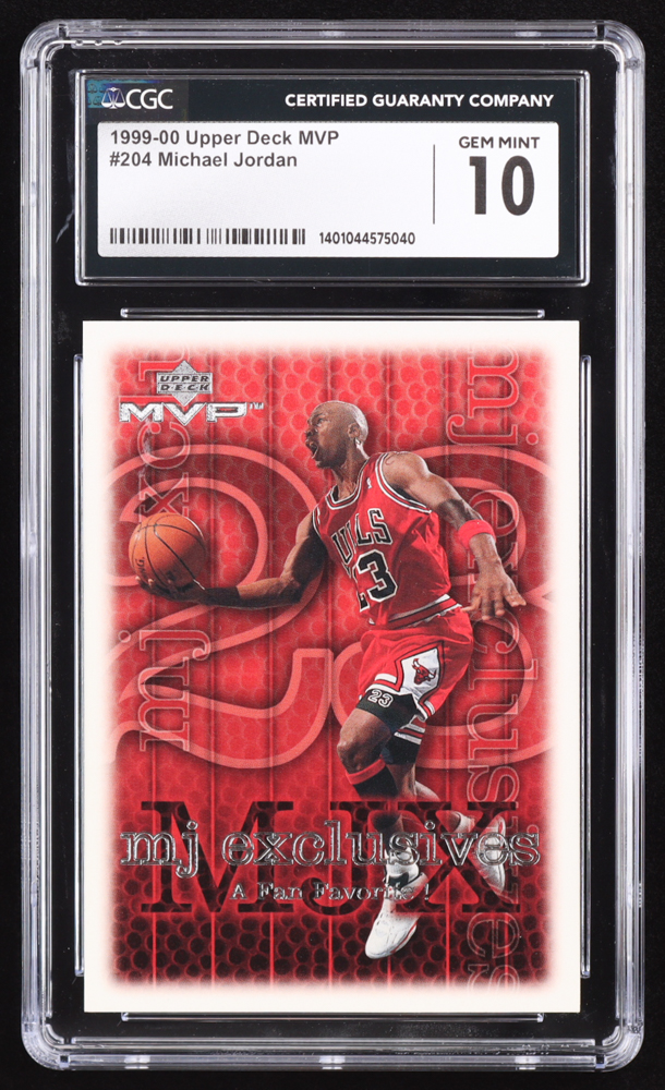 Michael Jordan 1999-00 Upper Deck MVP #204 (CGC 10) at PristineAuction.com Michael Jordan 1999-00 Upper Deck MVP #204 (CGC 10) at PristineAuction.com