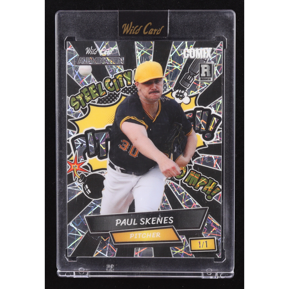 Paul Skenes 2024 Wild Card Alumination Comix Pittsburgh! #ACYP-PS1 #1/1 RC at PristineAuction.com