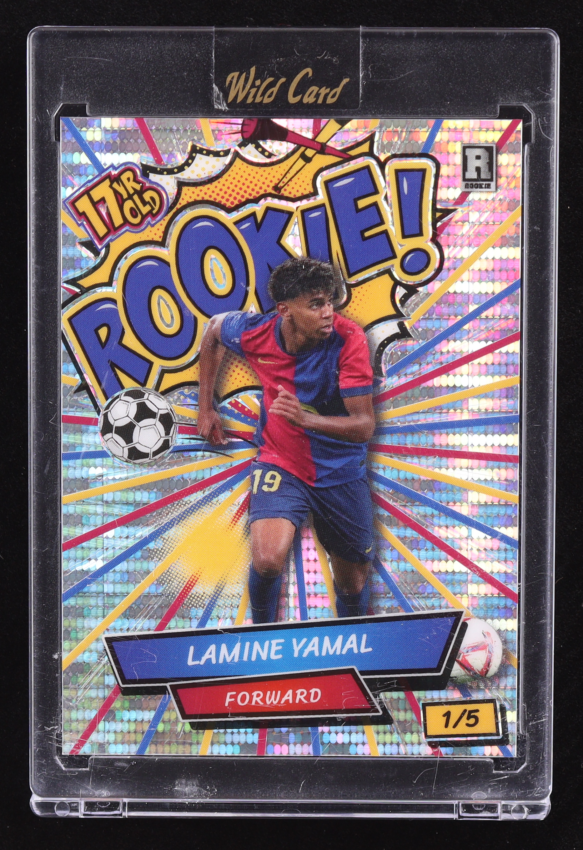 Lamine Yamal 2024 Wild Card Comix Rookie! #ACRG-LY1 #01/05 RC at PristineAuction.com Lamine Yamal 2024 Wild Card Comix Rookie! #ACRG-LY1 #01/05 RC at PristineAuction.com