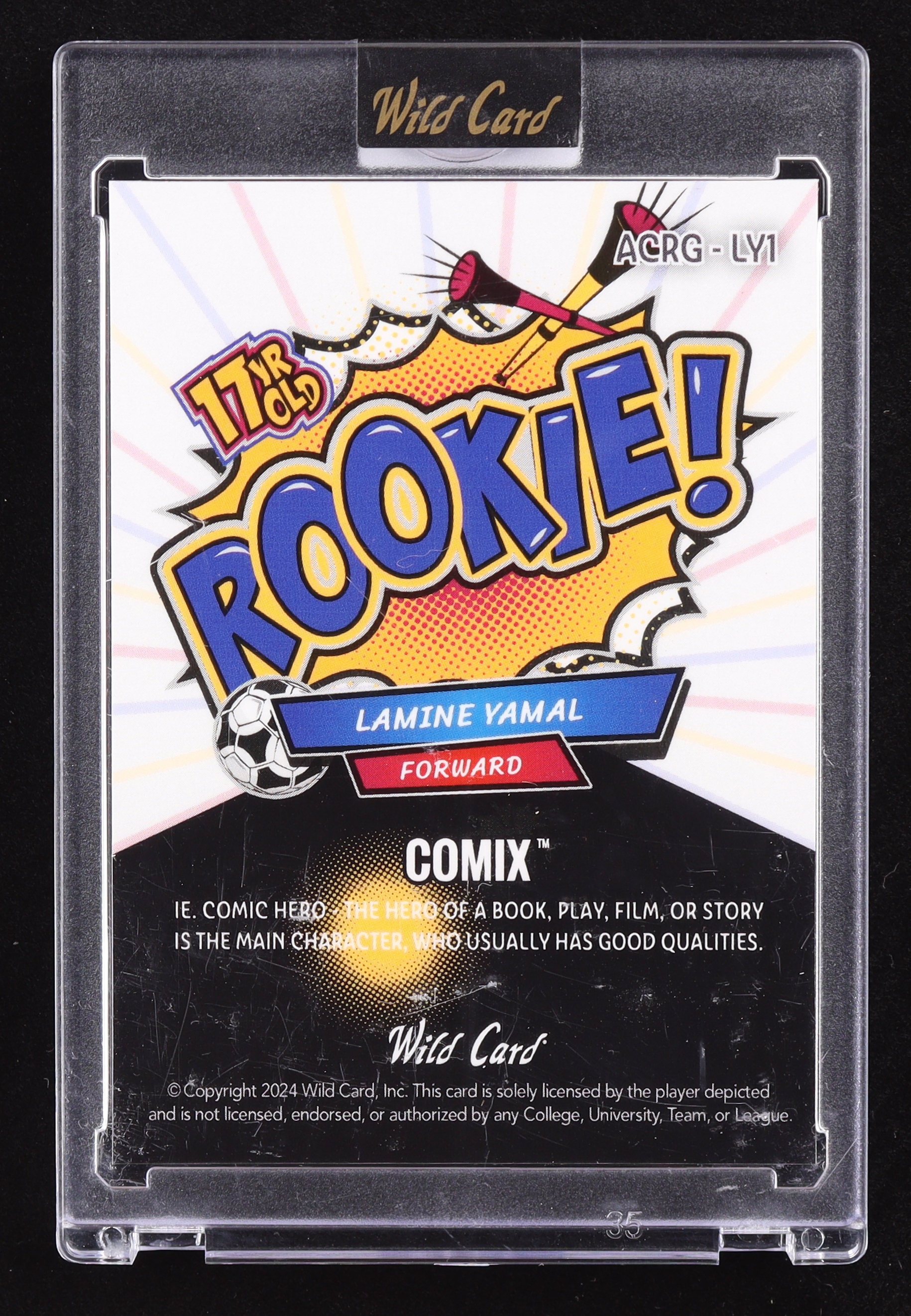 Lamine Yamal 2024 Wild Card Comix Rookie! #ACRG-LY1 #01/05 RC at PristineAuction.com Lamine Yamal 2024 Wild Card Comix Rookie! #ACRG-LY1 #01/05 RC at PristineAuction.com