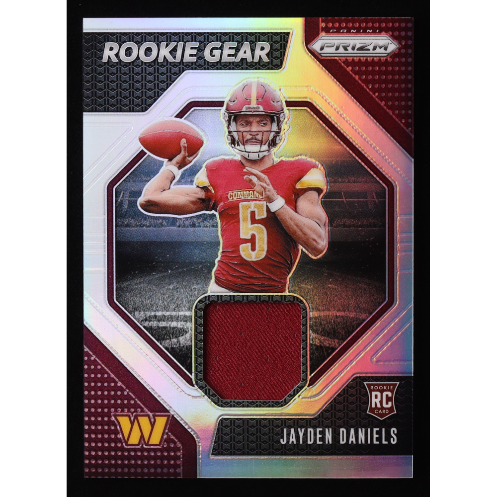 Jayden Daniels 2024 Panini Prizm Rookie Gear #2 RC at PristineAuction.com