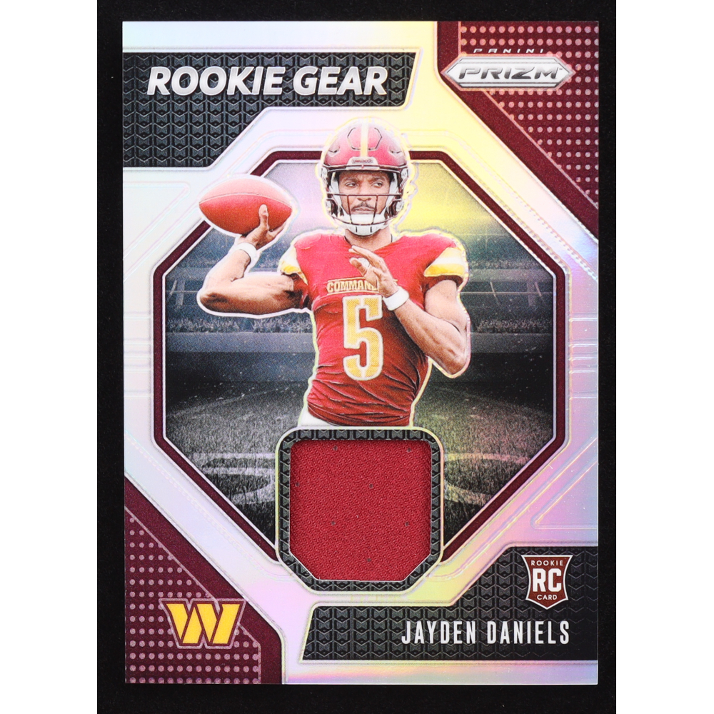 Jayden Daniels 2024 Panini Prizm Rookie Gear #2 RC at PristineAuction.com