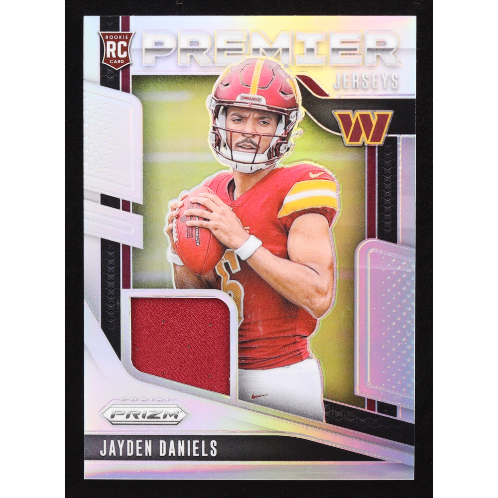 Jayden Daniels 2024 Panini Prizm Premier Jerseys #2 RC at PristineAuction.com