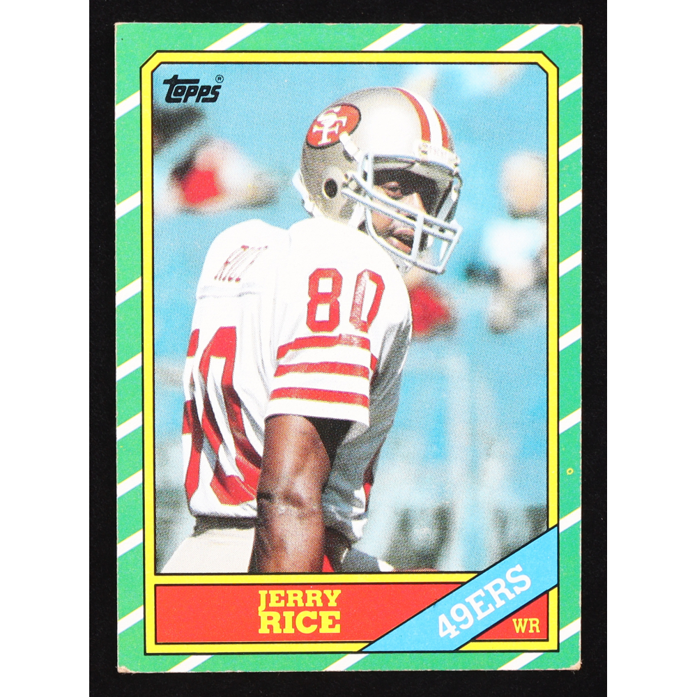 Jerry Rice 1986 Topps #161 RC at PristineAuction.com Jerry Rice 1986 Topps #161 RC at PristineAuction.com