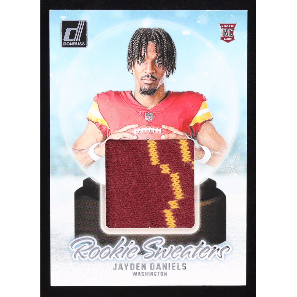 Jayden Daniels 2024 Donruss Rookie Holiday Sweater #41 RC at PristineAuction.com