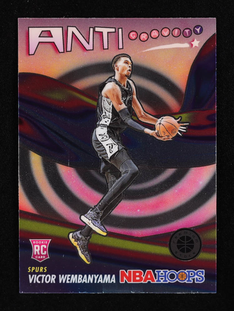 Victor Wembanyama 2023-24 Hoops Premium Stock Anti Gravity #5 RC at PristineAuction.com Victor Wembanyama 2023-24 Hoops Premium Stock Anti Gravity #5 RC at PristineAuction.com