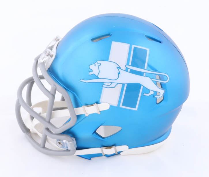 Ennis Rakestraw Signed Lions Alternate Speed Mini Helmet (Beckett) at PristineAuction.com Ennis Rakestraw Signed Lions Alternate Speed Mini Helmet (Beckett) at PristineAuction.com