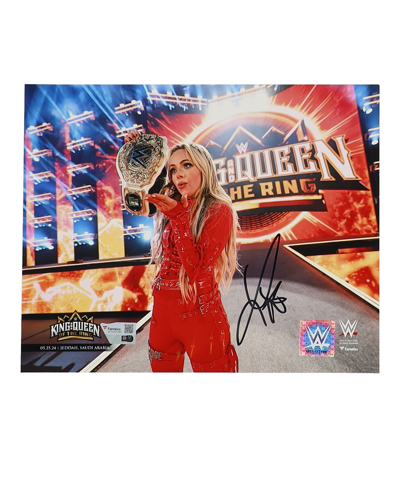 Liv Morgan Signed WWE 8x10 Photo (Fanatics) at PristineAuction.com Liv Morgan Signed WWE 8x10 Photo (Fanatics) at PristineAuction.com