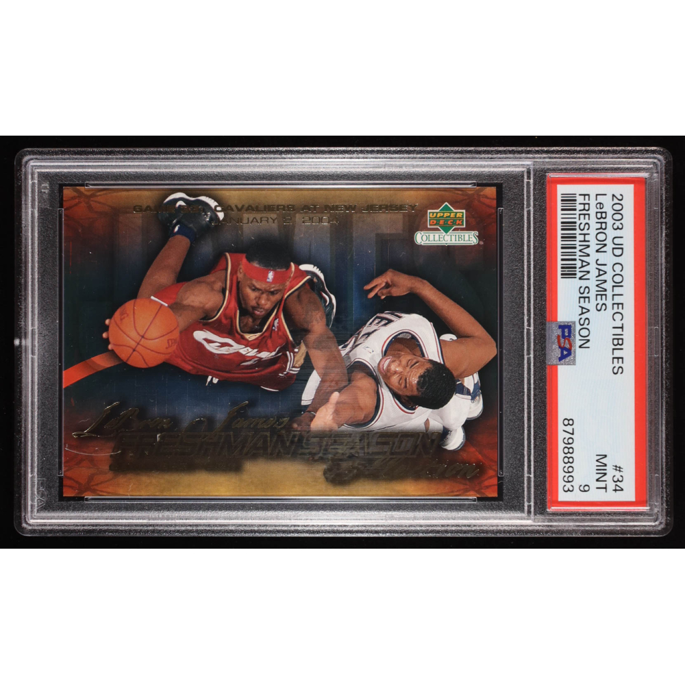 LeBron James 2004 Upper Deck LeBron James Freshman Season #34 (PSA 9) at PristineAuction.com