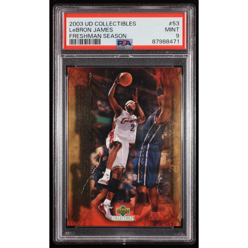 LeBron James 2004 Upper Deck LeBron James Freshman Season #53 (PSA 9) at PristineAuction.com