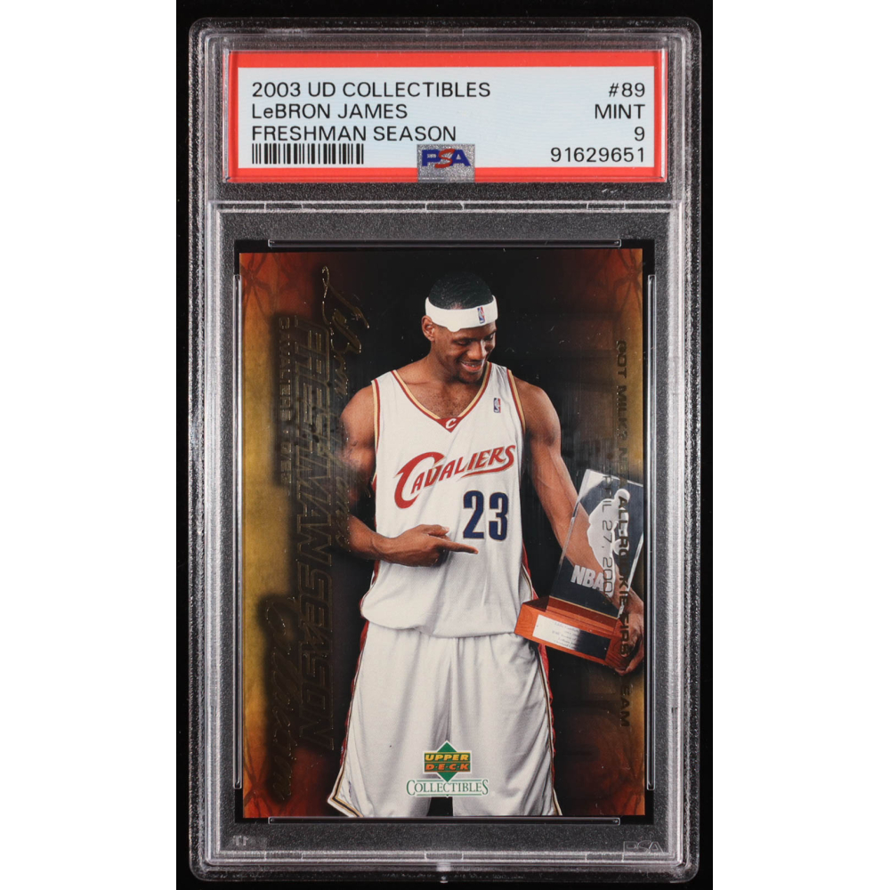 LeBron James 2004 Upper Deck LeBron James Freshman Season #89 (PSA 9) at PristineAuction.com