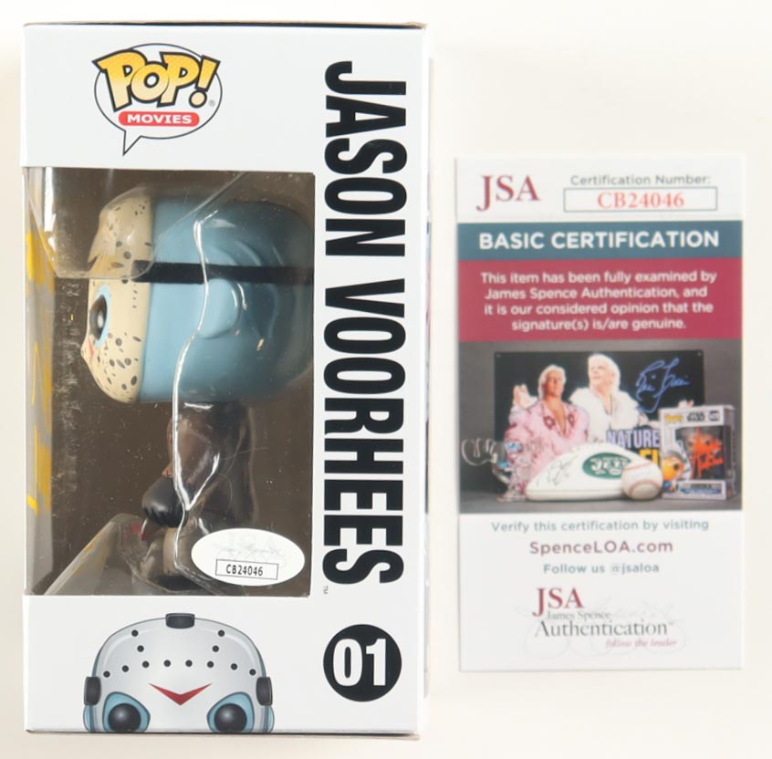 Ari Lehman Signed "Friday the 13th" #01 Jason Voorhees Funko Pop! Vinyl Figure Inscribed "King Of The Slashers!" & "Jason 1" (JSA) at PristineAuction.com Ari Lehman Signed "Friday the 13th" #01 Jason Voorhees Funko Pop! Vinyl Figure Inscribed "King Of The Slashers!" & "Jason 1" (JSA) at PristineAuction.com