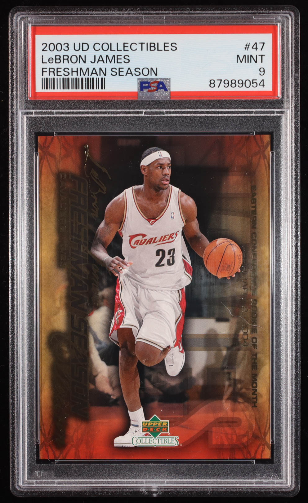 LeBron James 2004 Upper Deck LeBron James Freshman Season #47 (PSA 9) at PristineAuction.com LeBron James 2004 Upper Deck LeBron James Freshman Season #47 (PSA 9) at PristineAuction.com