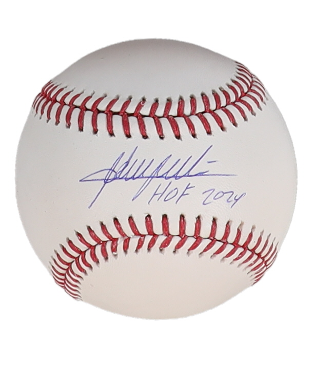 Adrian Beltre Signed OML Baseball Inscribed "HOF 2024" (Beckett) at PristineAuction.com Adrian Beltre Signed OML Baseball Inscribed "HOF 2024" (Beckett) at PristineAuction.com