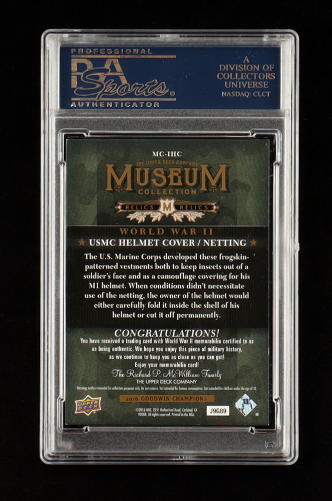 Hershel Williams Signed 2016 Goodwin Champions Museum USMC Relic Card (PSA) WWII Iwo Jima Medal of Honor Recipient at PristineAuction.com Hershel Williams Signed 2016 Goodwin Champions Museum USMC Relic Card (PSA) WWII Iwo Jima Medal of Honor Recipient at PristineAuction.com