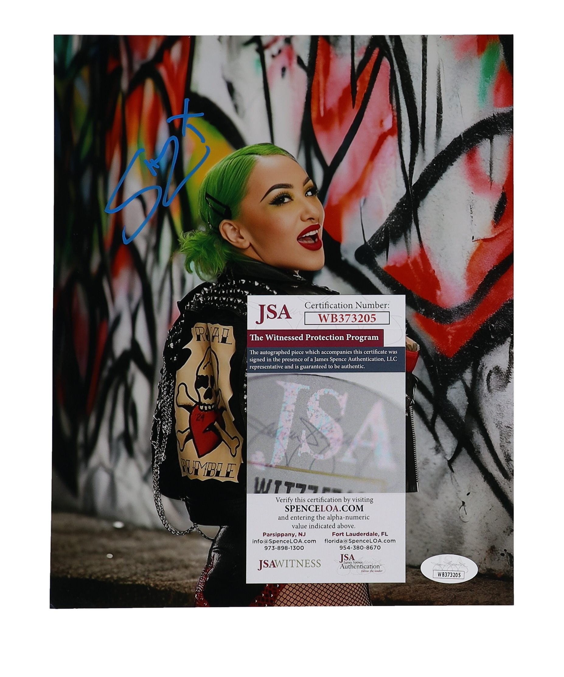 Shotzi Blackheart Signed WWE 8x10 Custom Funhouse Metallic Photo (JSA) at PristineAuction.com Shotzi Blackheart Signed WWE 8x10 Custom Funhouse Metallic Photo (JSA) at PristineAuction.com