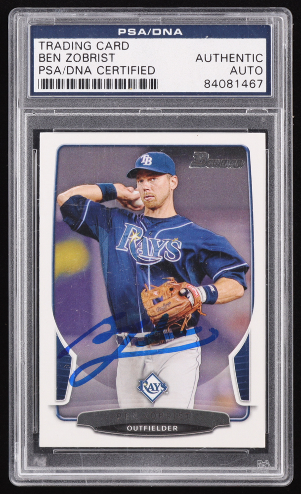 Ben Zobrist Signed 2013 Bowman #159 (PSA Authentic) at PristineAuction.com Ben Zobrist Signed 2013 Bowman #159 (PSA Authentic) at PristineAuction.com