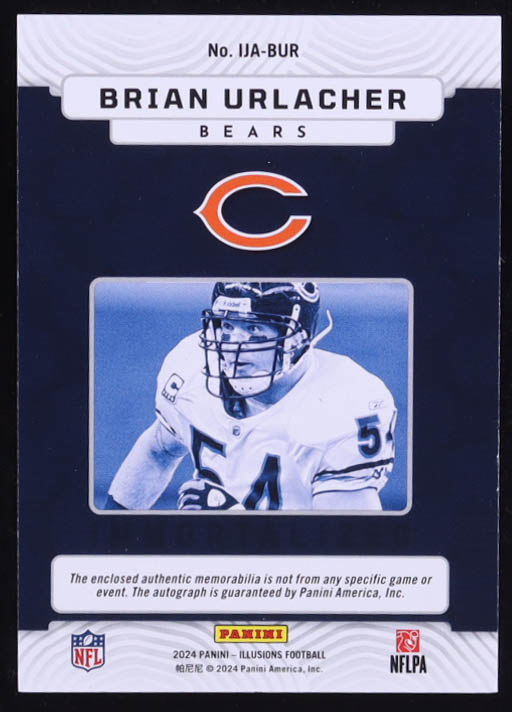Brian Urlacher 2024 Panini Illusions Immortalized Jersey Autographs Purple #27 #23/49 at PristineAuction.com Brian Urlacher 2024 Panini Illusions Immortalized Jersey Autographs Purple #27 #23/49 at PristineAuction.com