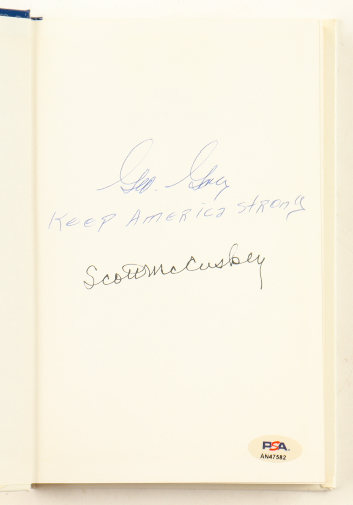 George Gay Signed Sole Survivor Battle of Midway Hard Bound Book Also signed by WWII Pacific Ace Scott McCuskey (PSA) at PristineAuction.com George Gay Signed Sole Survivor Battle of Midway Hard Bound Book Also signed by WWII Pacific Ace Scott McCuskey (PSA) at PristineAuction.com