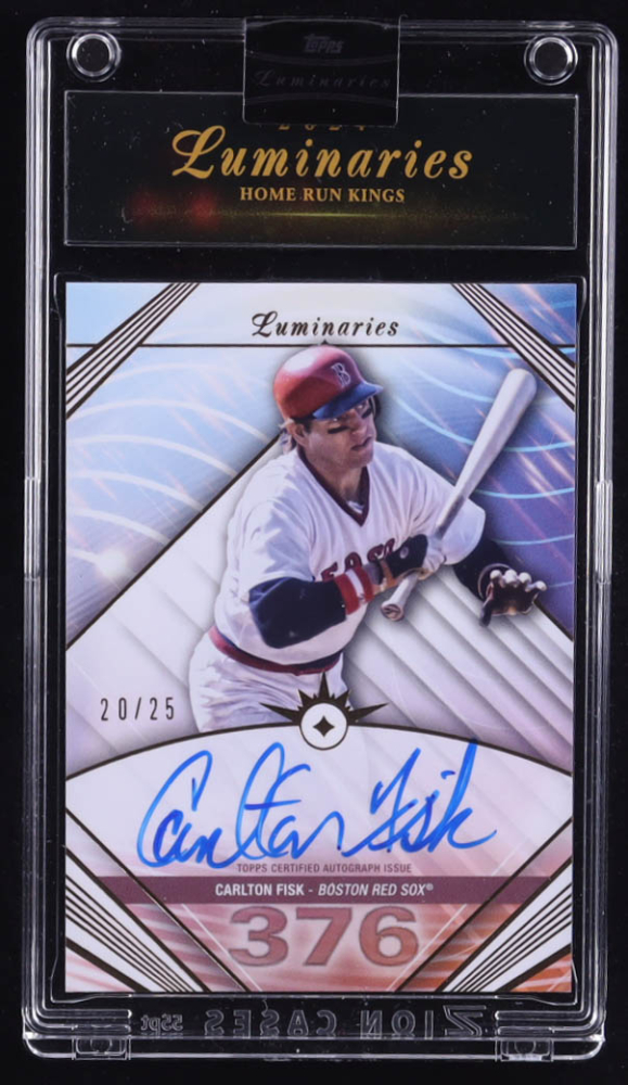 Carlton Fisk 2024 Topps Luminaries Home Run Kings Autographs #HRKCF #20/25