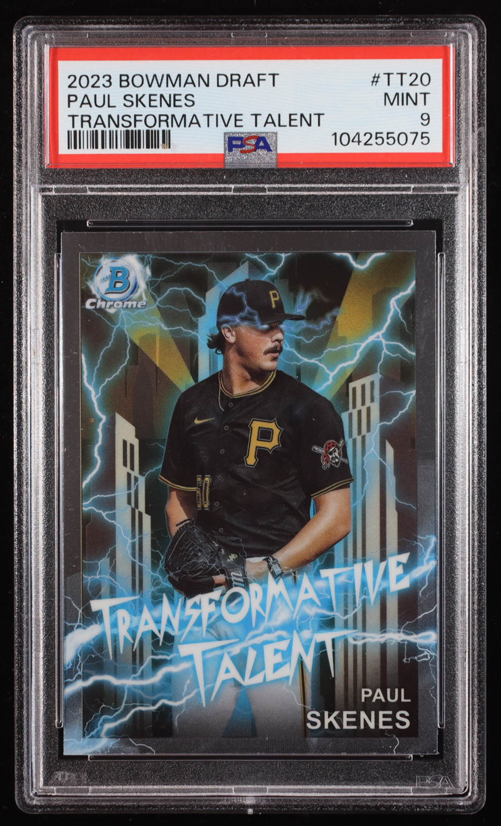 Paul Skenes 2023 Bowman Chrome Draft Transformative Talent #TT20 RC (PSA 9) at PristineAuction.com Paul Skenes 2023 Bowman Chrome Draft Transformative Talent #TT20 RC (PSA 9) at PristineAuction.com
