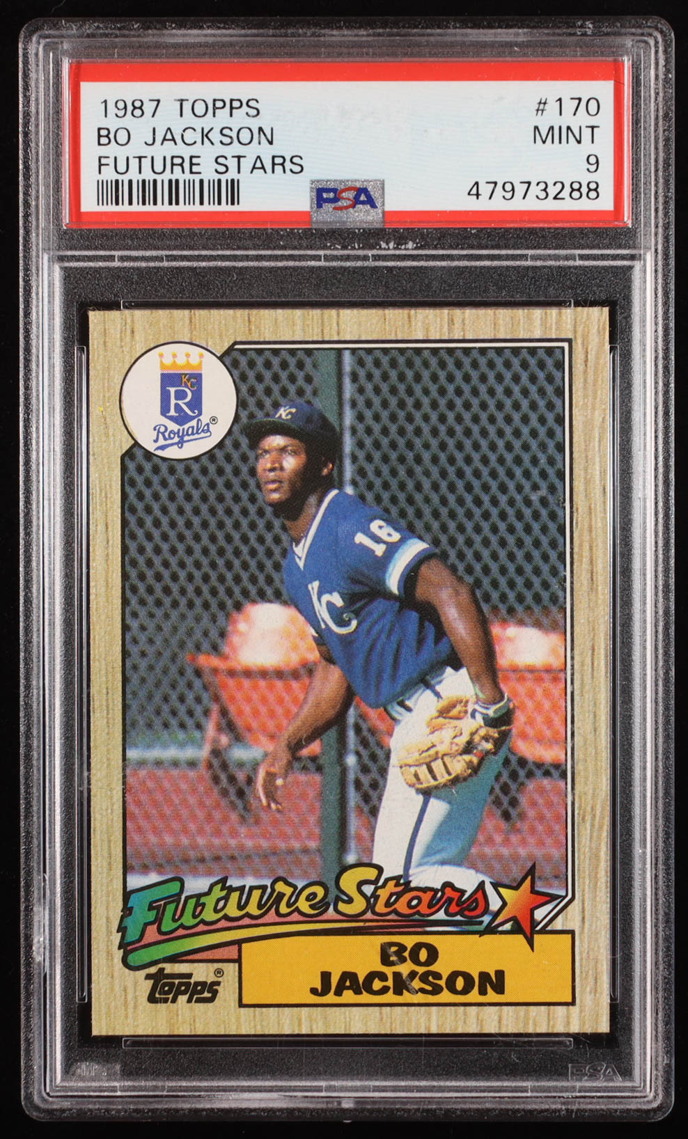 Bo Jackson 1987 Topps #170 RC (PSA 9) at PristineAuction.com Bo Jackson 1987 Topps #170 RC (PSA 9) at PristineAuction.com