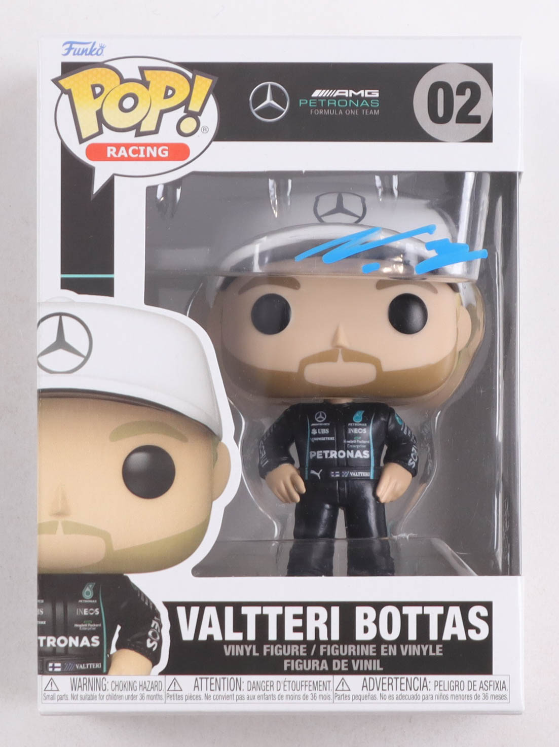 Valtteri Bottas Signed F1 #02 Funko Pop! Vinyl Figure (Beckett) at PristineAuction.com Valtteri Bottas Signed F1 #02 Funko Pop! Vinyl Figure (Beckett) at PristineAuction.com