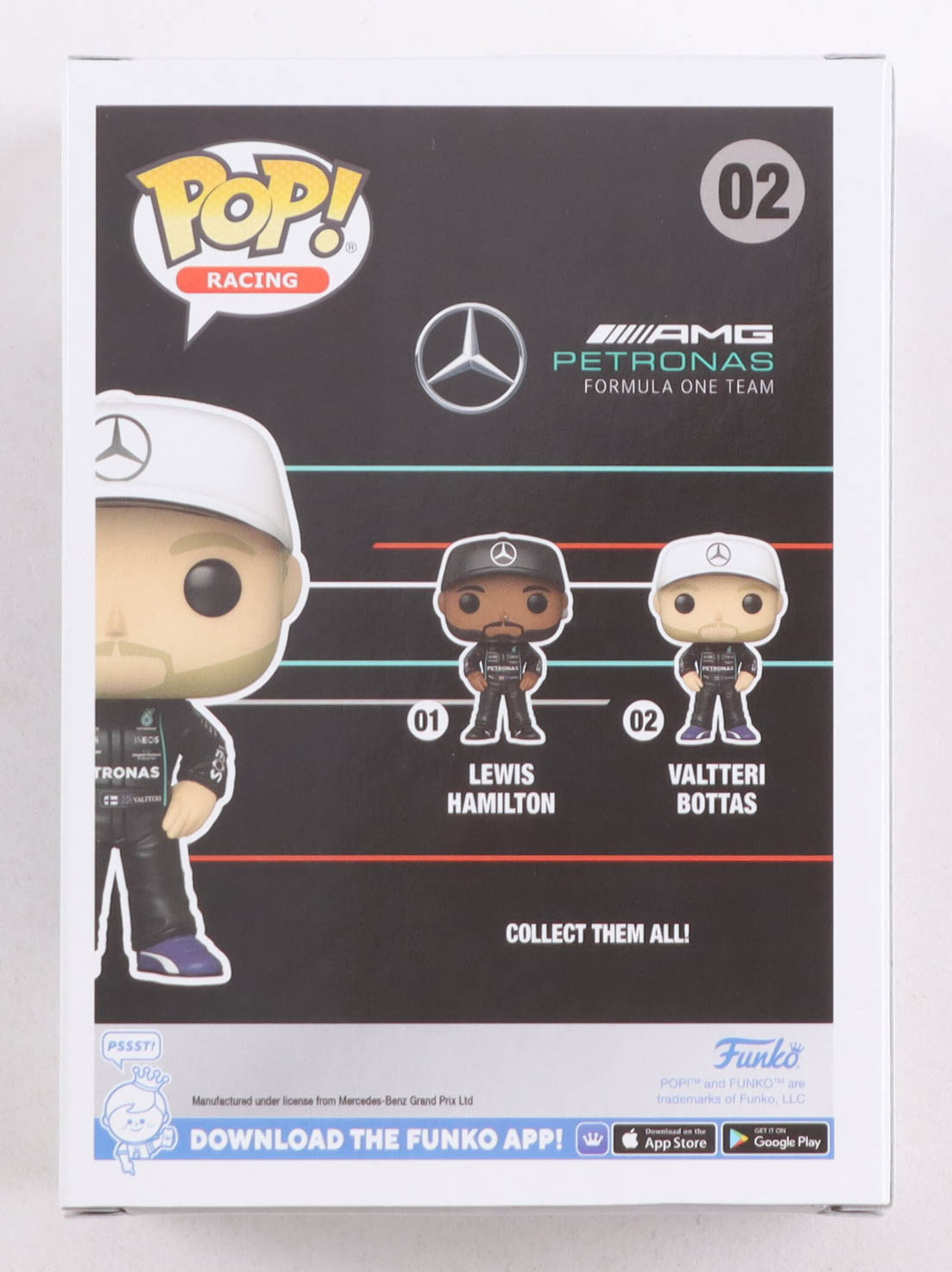 Valtteri Bottas Signed F1 #02 Funko Pop! Vinyl Figure (Beckett) at PristineAuction.com Valtteri Bottas Signed F1 #02 Funko Pop! Vinyl Figure (Beckett) at PristineAuction.com