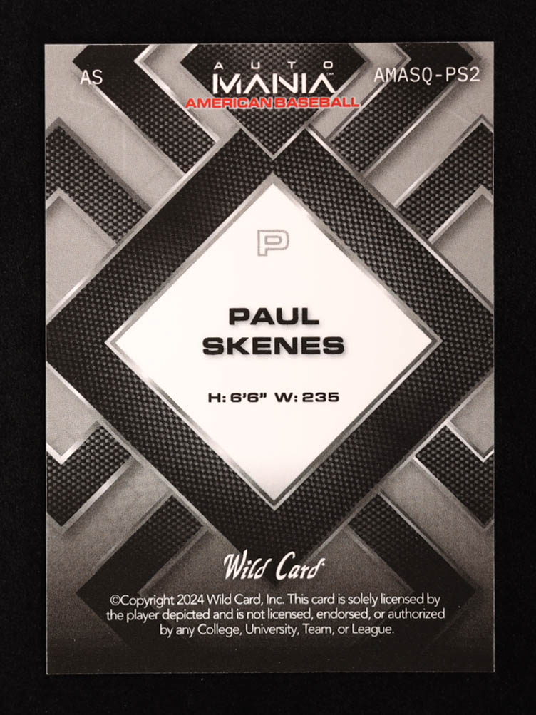 Paul Skenes 2024 Wild Card Auto Mania Square We the People Holo Gold #AMASQPS2 RC #7/10 at PristineAuction.com Paul Skenes 2024 Wild Card Auto Mania Square We the People Holo Gold #AMASQPS2 RC #7/10 at PristineAuction.com