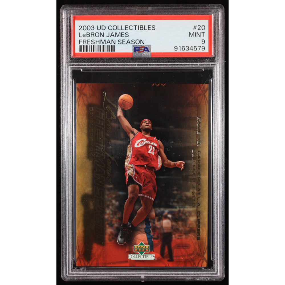 LeBron James 2004 Upper Deck LeBron James Freshman Season #20 (PSA 9) at PristineAuction.com