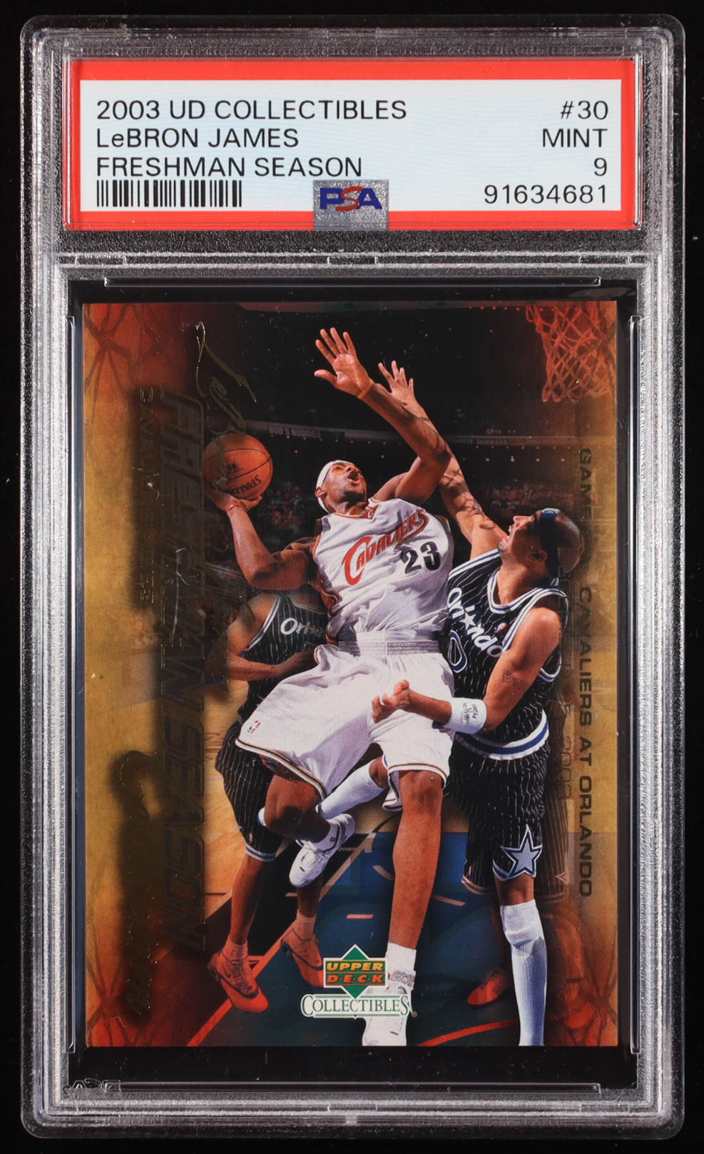 LeBron James 2004 Upper Deck LeBron James Freshman Season #30 (PSA 9) at PristineAuction.com LeBron James 2004 Upper Deck LeBron James Freshman Season #30 (PSA 9) at PristineAuction.com