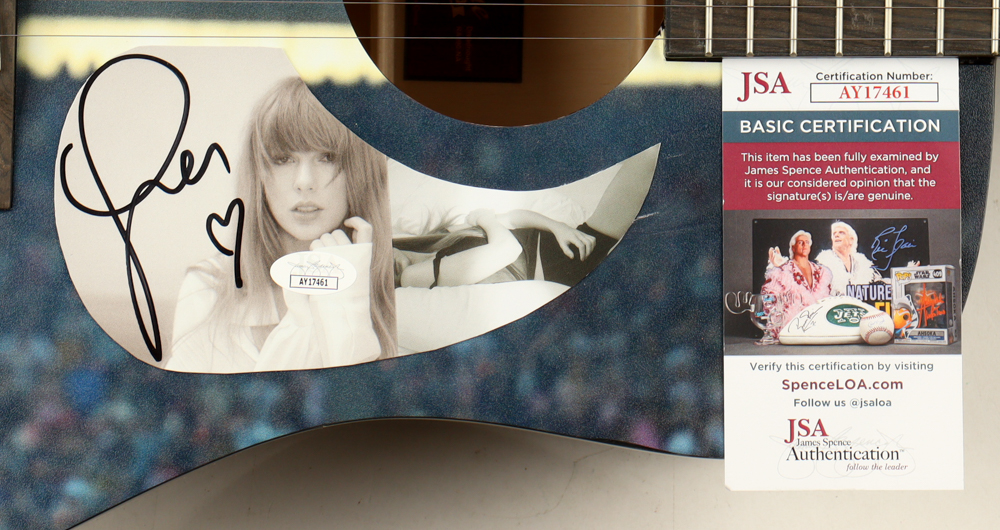 Taylor Swift Signed 40" Acoustic Guitar (JSA) at PristineAuction.com Taylor Swift Signed 40" Acoustic Guitar (JSA) at PristineAuction.com