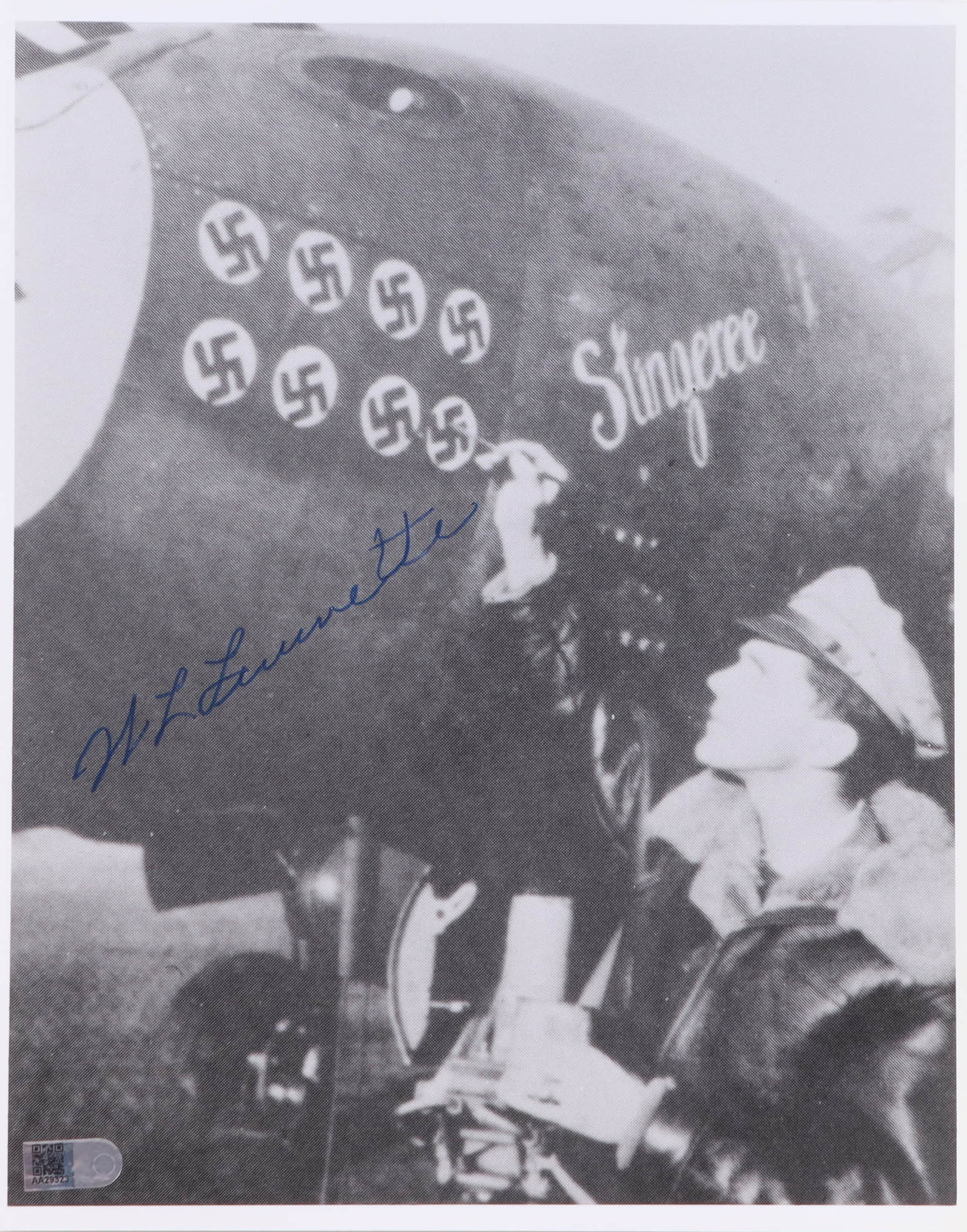William Leverette Signed 8x10 Photograph (AIV) WWII 15 AF P-38 Ace 11 Victories at PristineAuction.com William Leverette Signed 8x10 Photograph (AIV) WWII 15 AF P-38 Ace 11 Victories at PristineAuction.com
