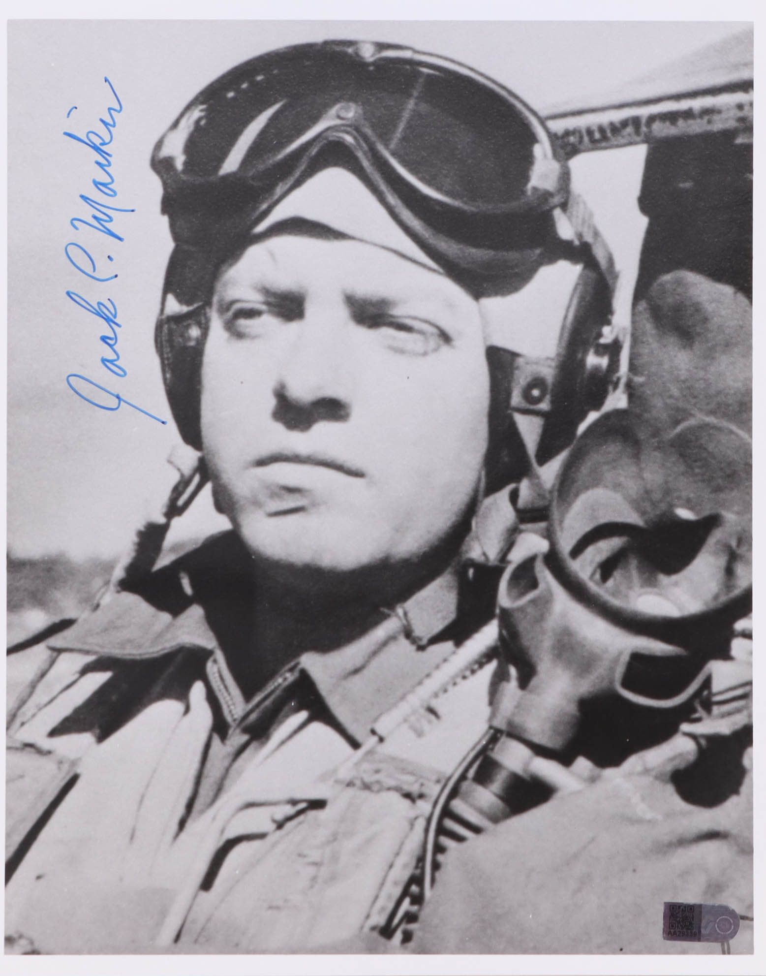 Jack Mankin Signed 8x10 Photo WWII 49th FG Ace 5 Victories (AIV) at PristineAuction.com Jack Mankin Signed 8x10 Photo WWII 49th FG Ace 5 Victories (AIV) at PristineAuction.com