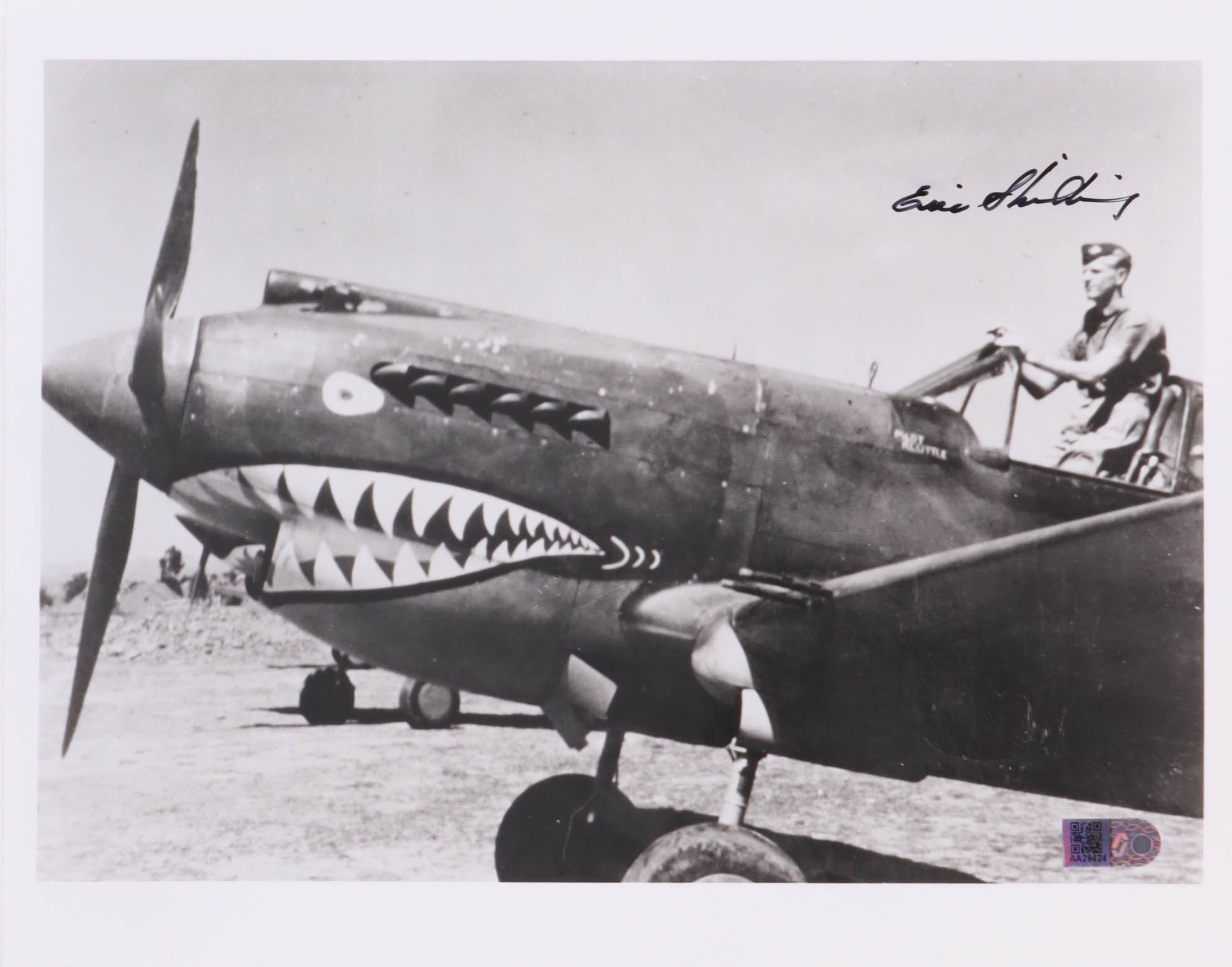 Erik Shilling Signed 8x10 Photo WWII AVG Flying Tiger Pilot (AIV) at PristineAuction.com Erik Shilling Signed 8x10 Photo WWII AVG Flying Tiger Pilot (AIV) at PristineAuction.com
