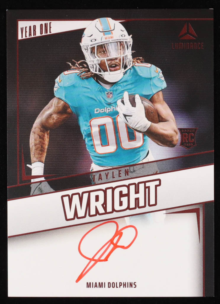 Jaylen Wright 2024 Panini Luminance Year One Signatures Red #21 RC