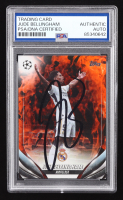 Jude Bellingham Signed 2023-24 Topps UEFA Club Competitions Inferno Foil #112 (PSA | Auto Grade PSA Authentic) at PristineAuction.com