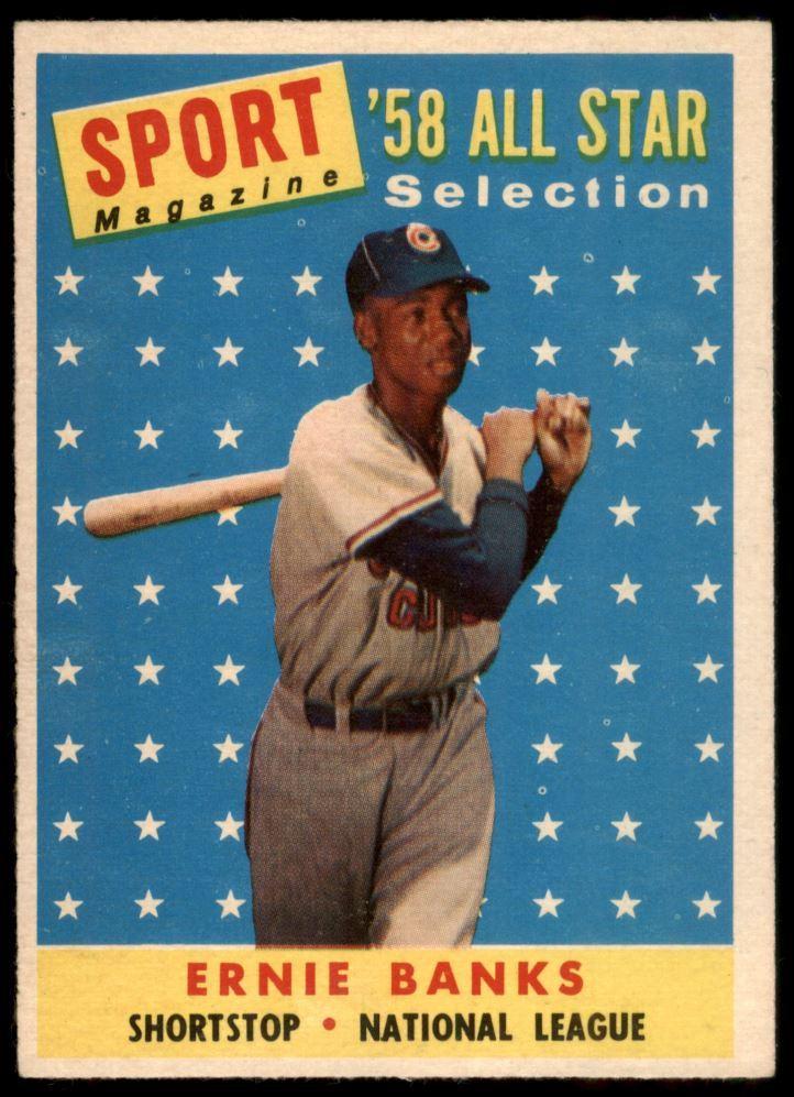 Ernie Banks 1958 Topps #482 AS at PristineAuction.com Ernie Banks 1958 Topps #482 AS at PristineAuction.com