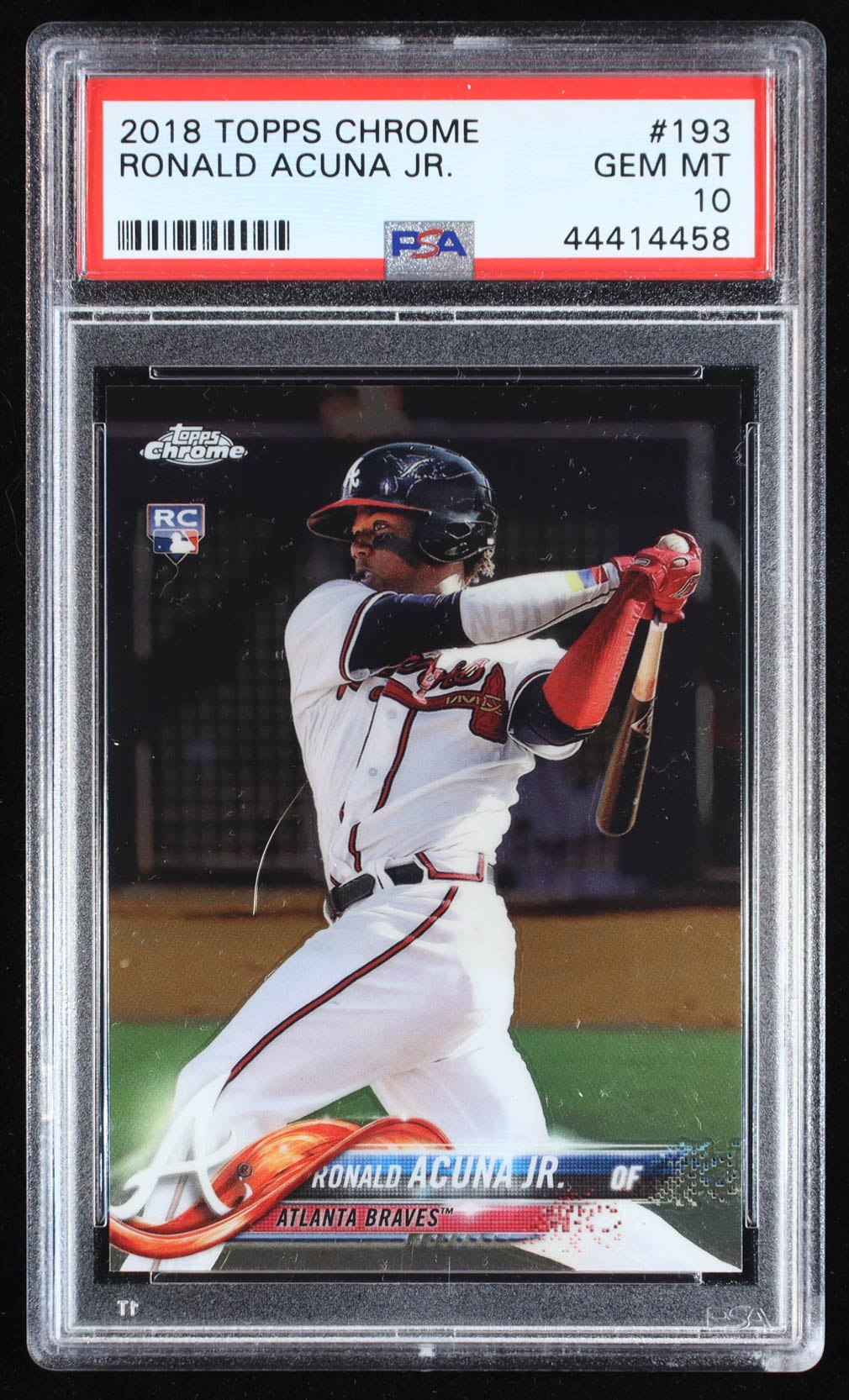 Ronald Acuna Jr. 2018 Topps Chrome #193 RC (PSA 10) at PristineAuction.com Ronald Acuna Jr. 2018 Topps Chrome #193 RC (PSA 10) at PristineAuction.com