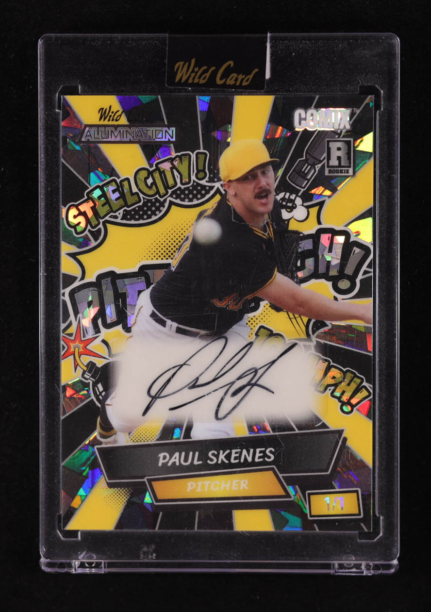 Paul Skenes 2024 Wild Card Alumination Comix Auto #ACYPPS4A RC #1/1 at PristineAuction.com Paul Skenes 2024 Wild Card Alumination Comix Auto #ACYPPS4A RC #1/1 at PristineAuction.com
